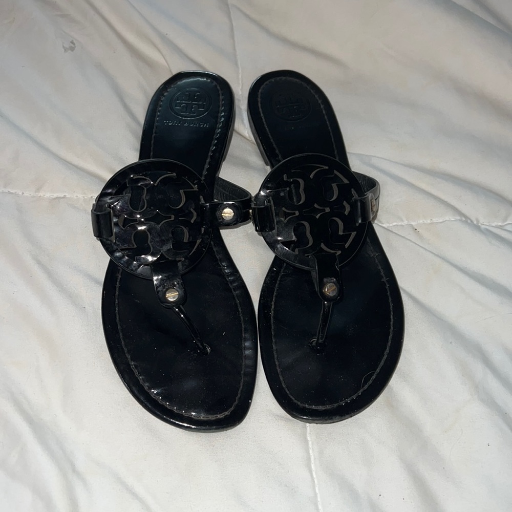 Black Tory Burch Miller Sandals